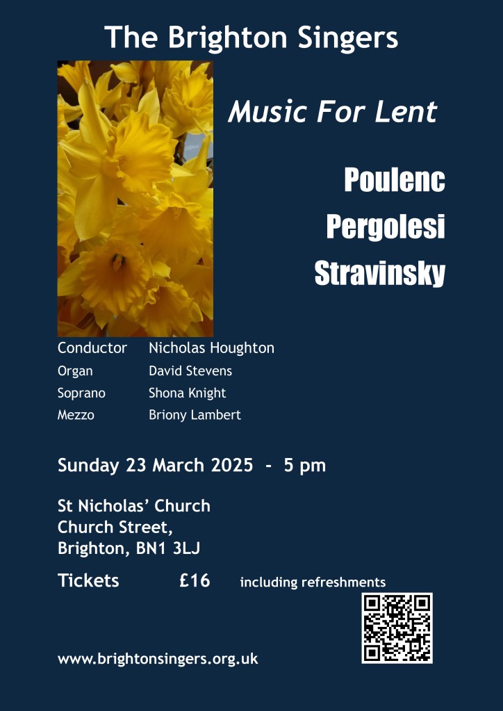 Brighton Singers concert Spring 2025